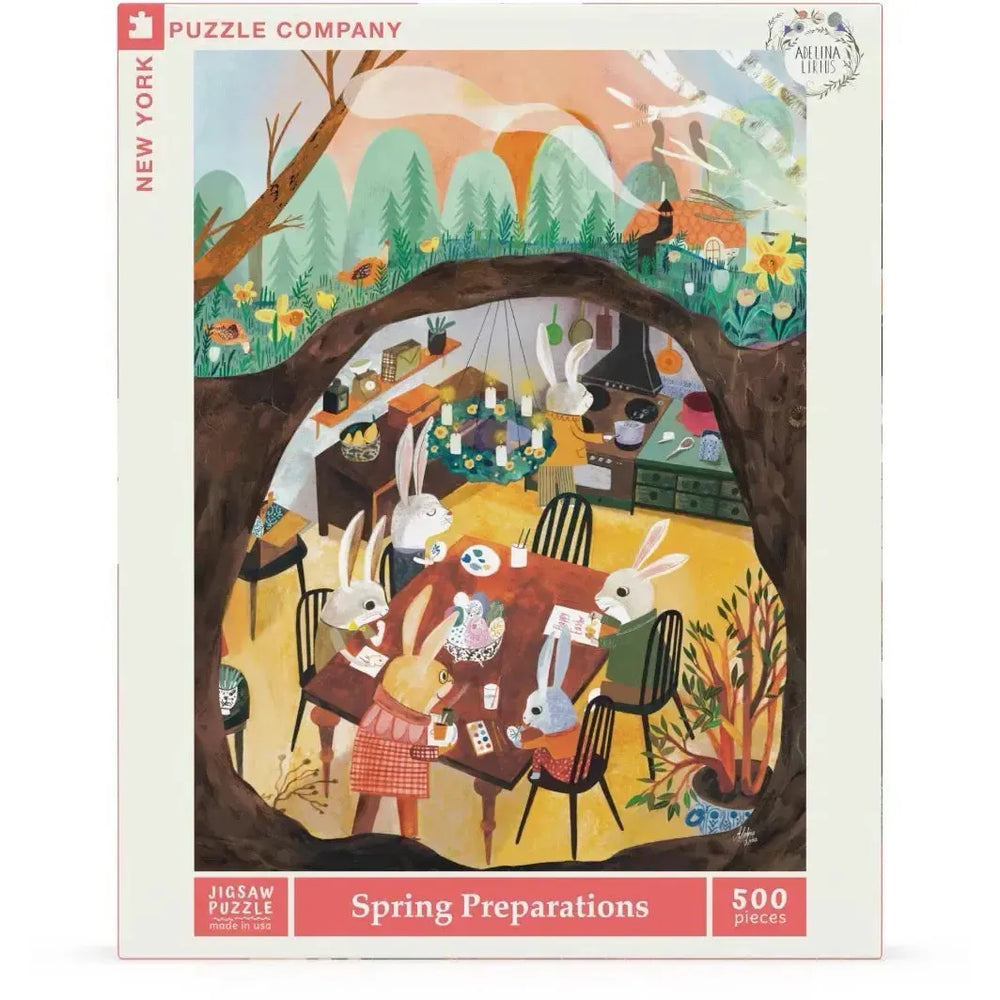 Spring Preparations by Adelina Lirius 500 Piece Jigsaw Puzzle NYPC (ONLINE ORDER ONLY)