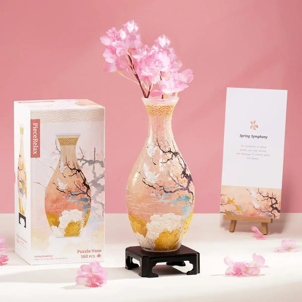 Spring Symphony Vase 160 Piece 3D Plastic Jigsaw Puzzle PieceRelax (ONLINE ORDER ONLY)
