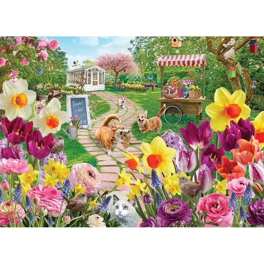 Springtime Frolic 1000 Piece Jigsaw Puzzle Cobble Hill (ONLINE ORDER ONLY)