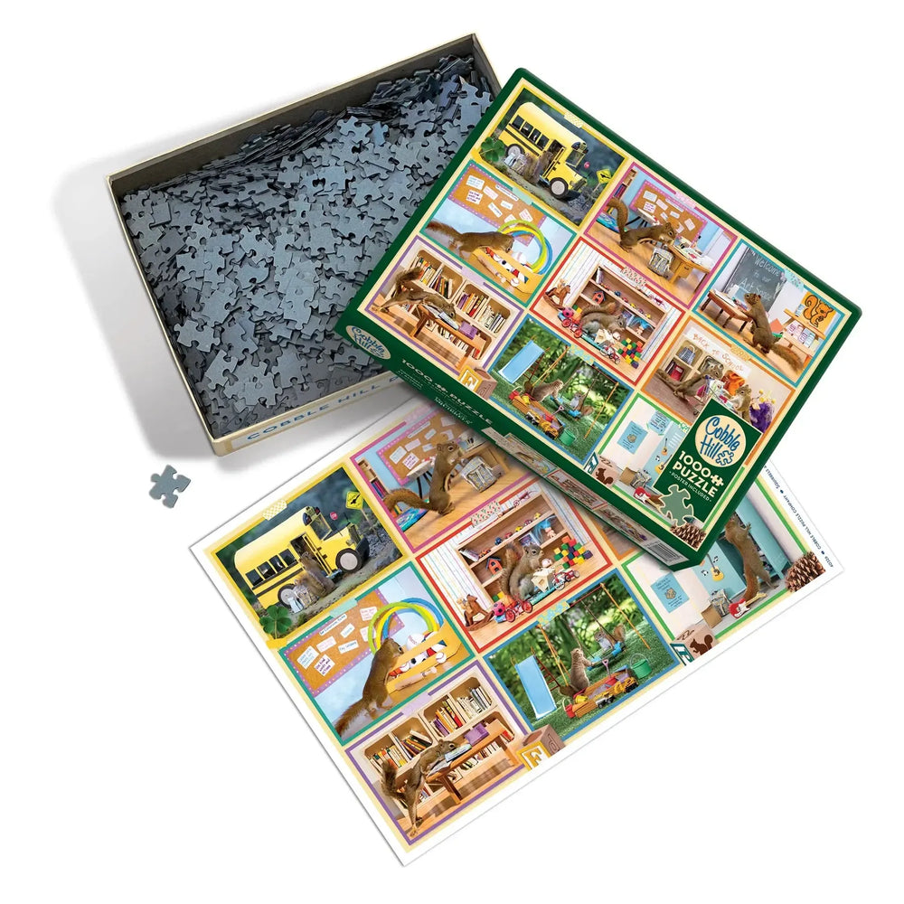 Squirrels at School 1000 Piece Jigsaw Puzzle Cobble Hill (ONLINE ORDER ONLY)
