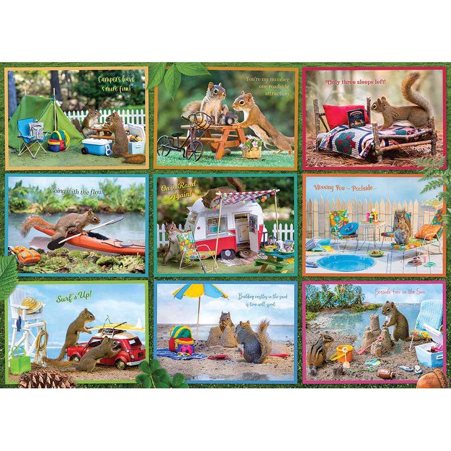 Squirrels on Vacation 1000 Piece Jigsaw Puzzle Cobble Hill (ONLINE ORDER ONLY)