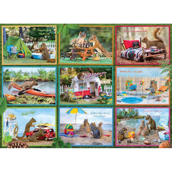 Squirrels on Vacation 1000 Piece Jigsaw Puzzle Cobble Hill (ONLINE ORDER ONLY)
