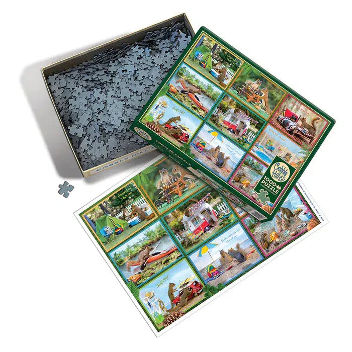 Squirrels on Vacation 1000 Piece Jigsaw Puzzle Cobble Hill (ONLINE ORDER ONLY)