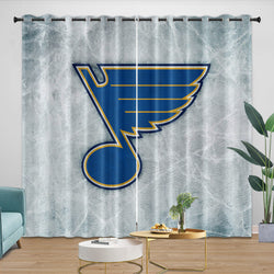 St. Louis Blues Curtains Blackout Window Drapes Room Decoration (Online Order Only)