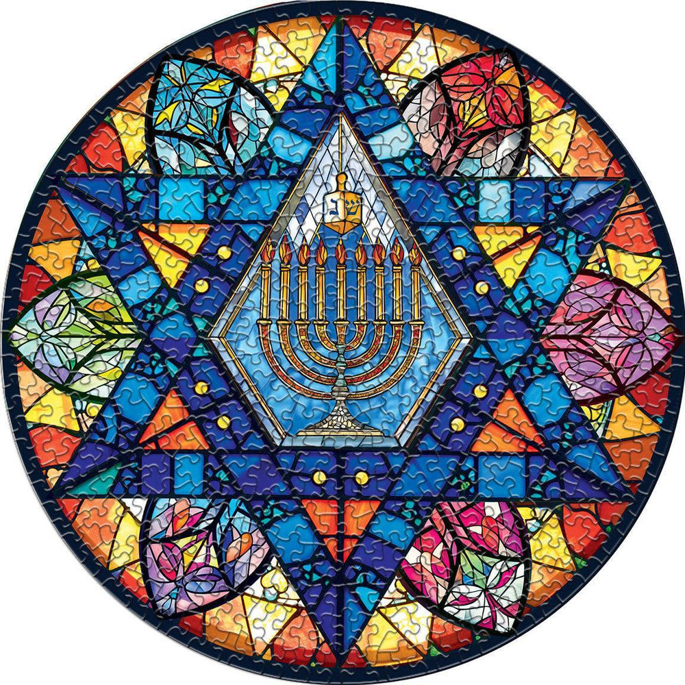 Star of David 500 Piece Round Jigsaw Puzzle Springbok (ONLINE ORDER ONLY)