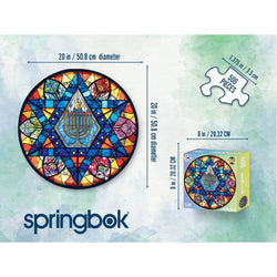 Star of David 500 Piece Round Jigsaw Puzzle Springbok (ONLINE ORDER ONLY)