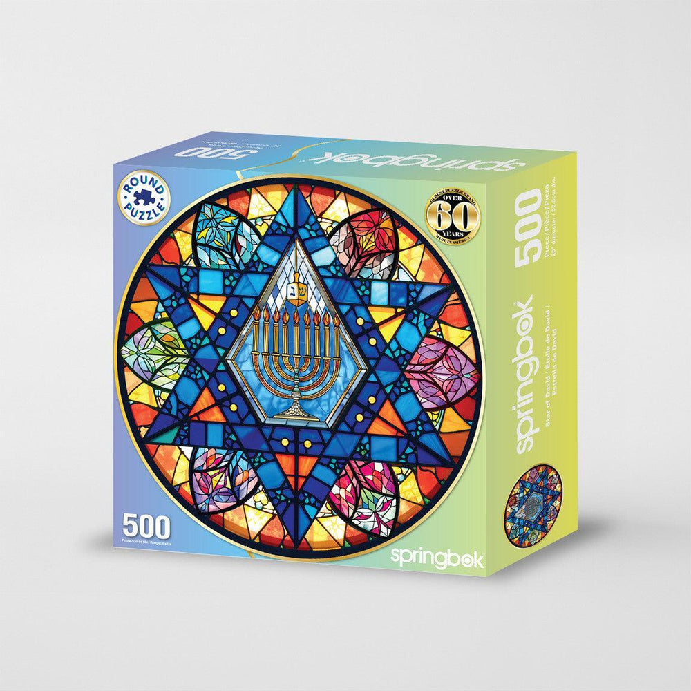 Star of David 500 Piece Round Jigsaw Puzzle Springbok (ONLINE ORDER ONLY)