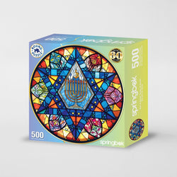 Star of David 500 Piece Round Jigsaw Puzzle Springbok (ONLINE ORDER ONLY)