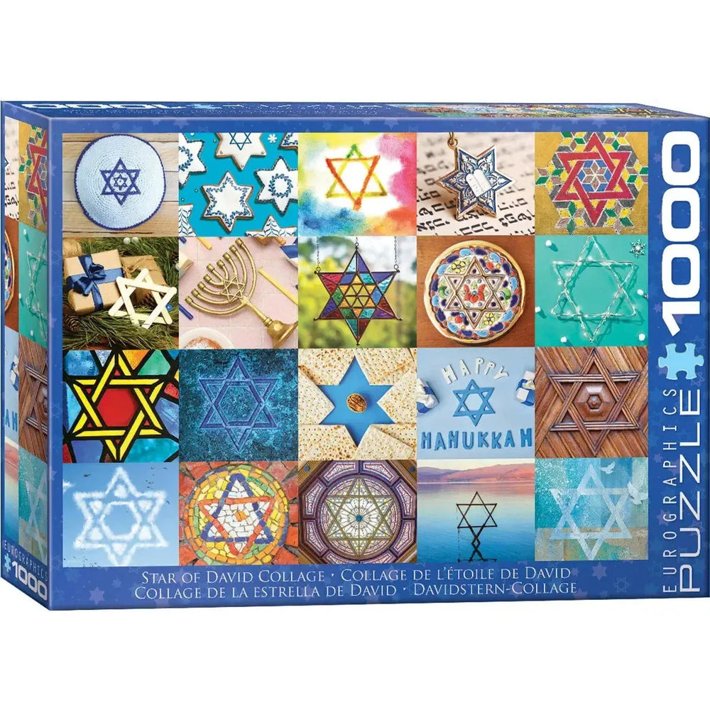 Star of David Collage 1000 Piece Jigsaw Puzzle Eurographics (ONLINE ORDER ONLY)
