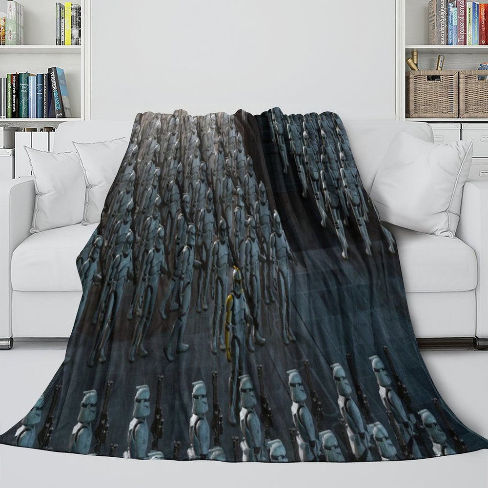 Star Wars Attack of the Clones Blanket Flannel Throw Room Decoration (ONLINE ORDER ONLY)