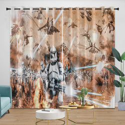 Star Wars Attack of the Clones Curtains Blackout Window Drapes (ONLINE ORDER ONLY)
