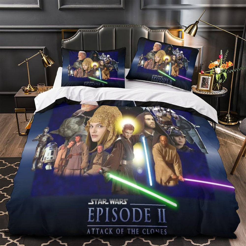 Star Wars Attack of the Clones Duvet Cover Bedding Set Without Filler (ONLINE ORDER ONLY)