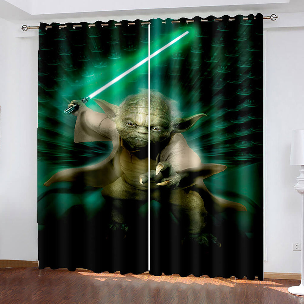 Star Wars Curtains Pattern Blackout Window Drapes (Online Order Only)