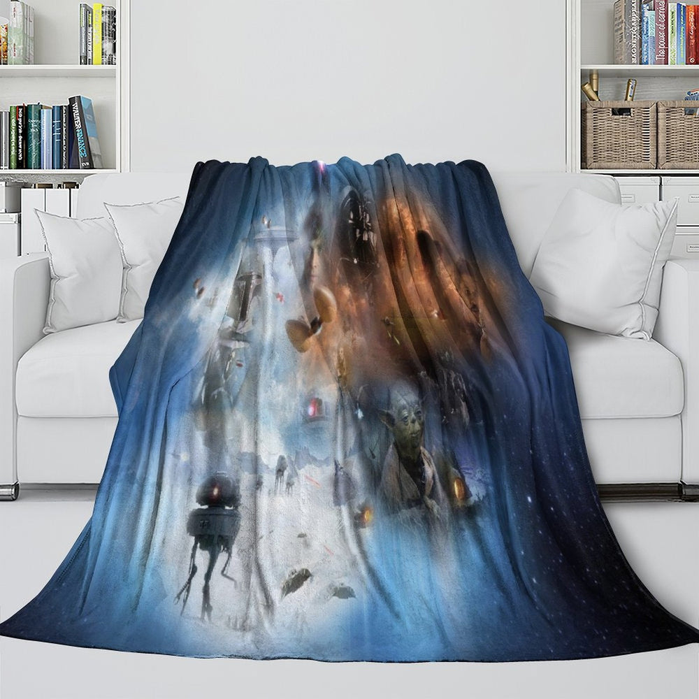 Star Wars Empire Strikes Back Blanket Flannel Throw Room Decoration (ONLINE ORDER ONLY)
