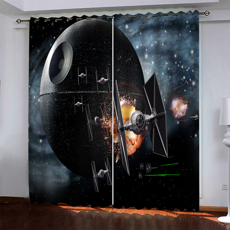 Star Wars Pattern Curtains Blackout Window Drapes (Online Order Only)