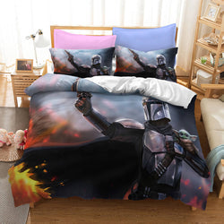 Star Wars The Mandalorian Cosplay Bedding Quilt Covers Without Filler (Online Order Only)