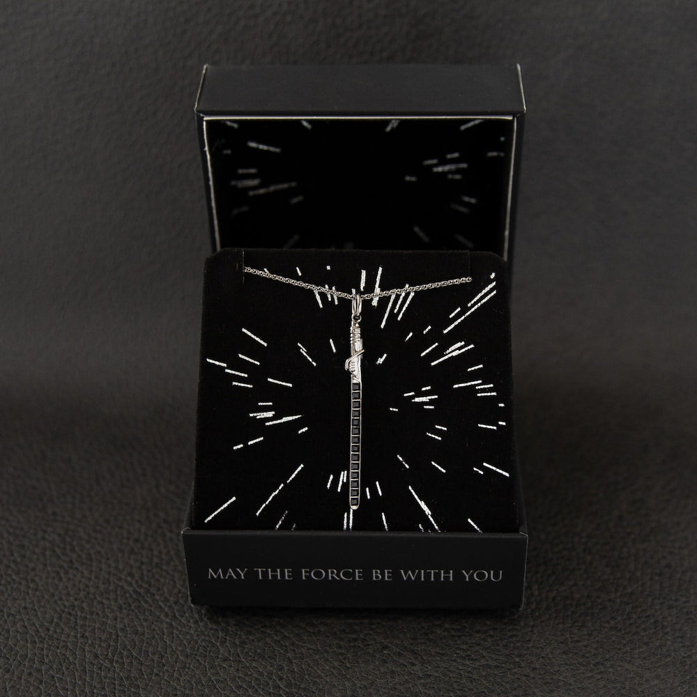 Star Wars X RockLove Darksaber Crystal Lightsaber Necklace (ONLINE ORDER ONLY)