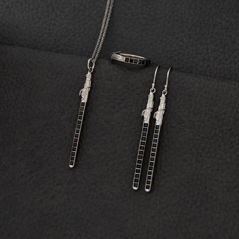 Star Wars X RockLove Darksaber Crystal Lightsaber Necklace (ONLINE ORDER ONLY)
