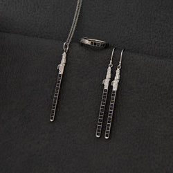 Star Wars X RockLove Darksaber Crystal Lightsaber Necklace (ONLINE ORDER ONLY)