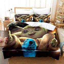 Star Wars Yoda Baby Pattern Bedding Set Quilt Cover Without Filler (Online Order Only)