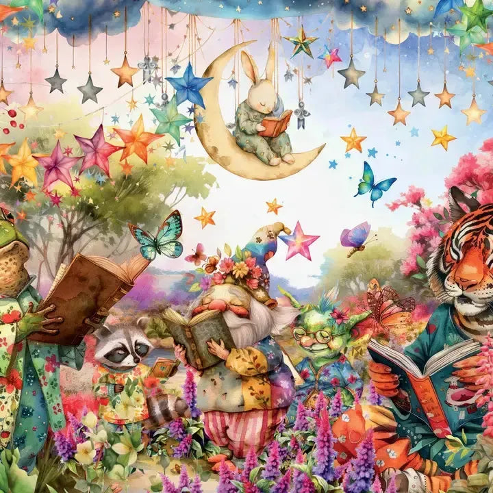 Starry Book Club 500 Piece Soft Touch Jigsaw Puzzle Crown Point (ONLINE ORDER ONLY)