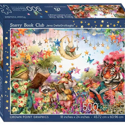 Starry Book Club 500 Piece Soft Touch Jigsaw Puzzle Crown Point (ONLINE ORDER ONLY)