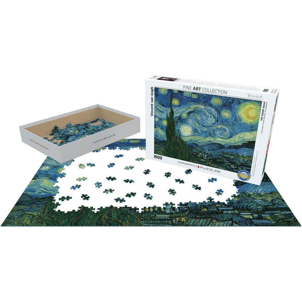 Starry Night by Van Gogh 1000 Piece Jigsaw Puzzle Eurographics (ONLINE ORDER ONLY)