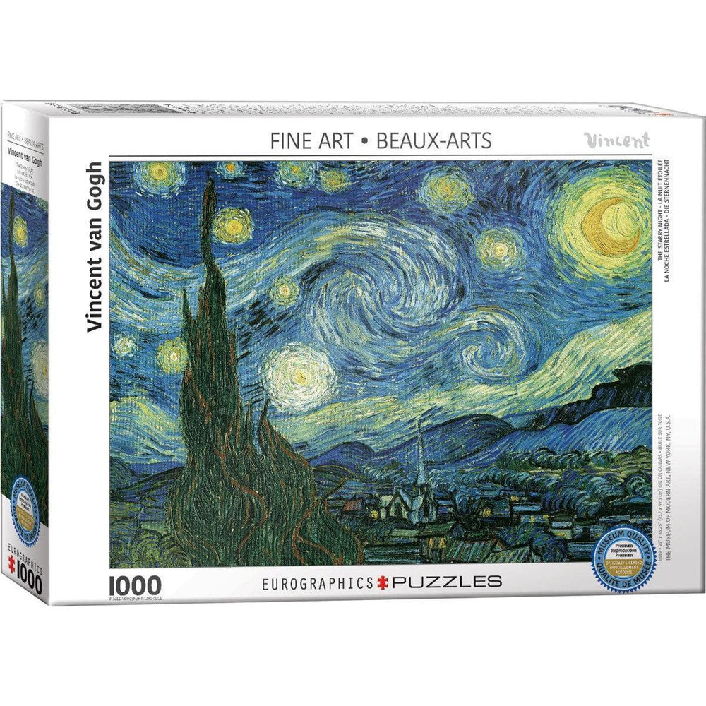 Starry Night by Van Gogh 1000 Piece Jigsaw Puzzle Eurographics (ONLINE ORDER ONLY)