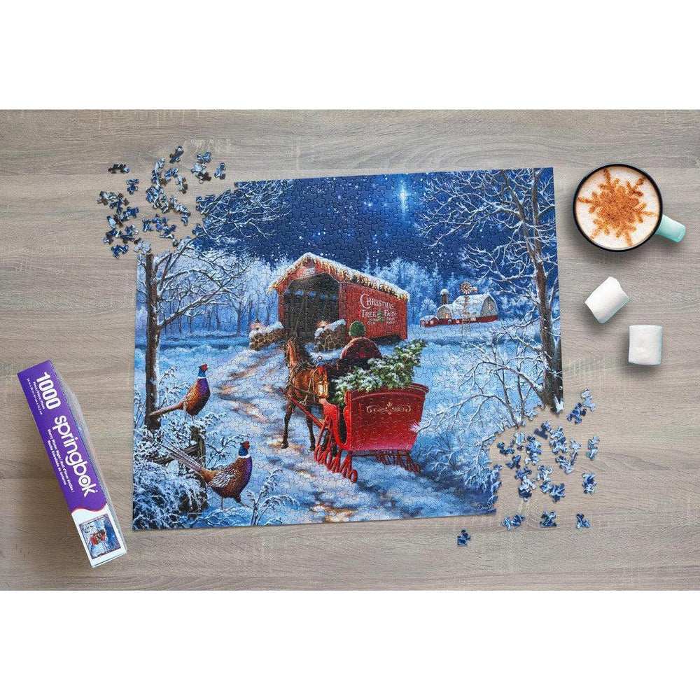 Starry Winter Night 1000 Piece Jigsaw Puzzle Springbok (ONLINE ORDER ONLY)