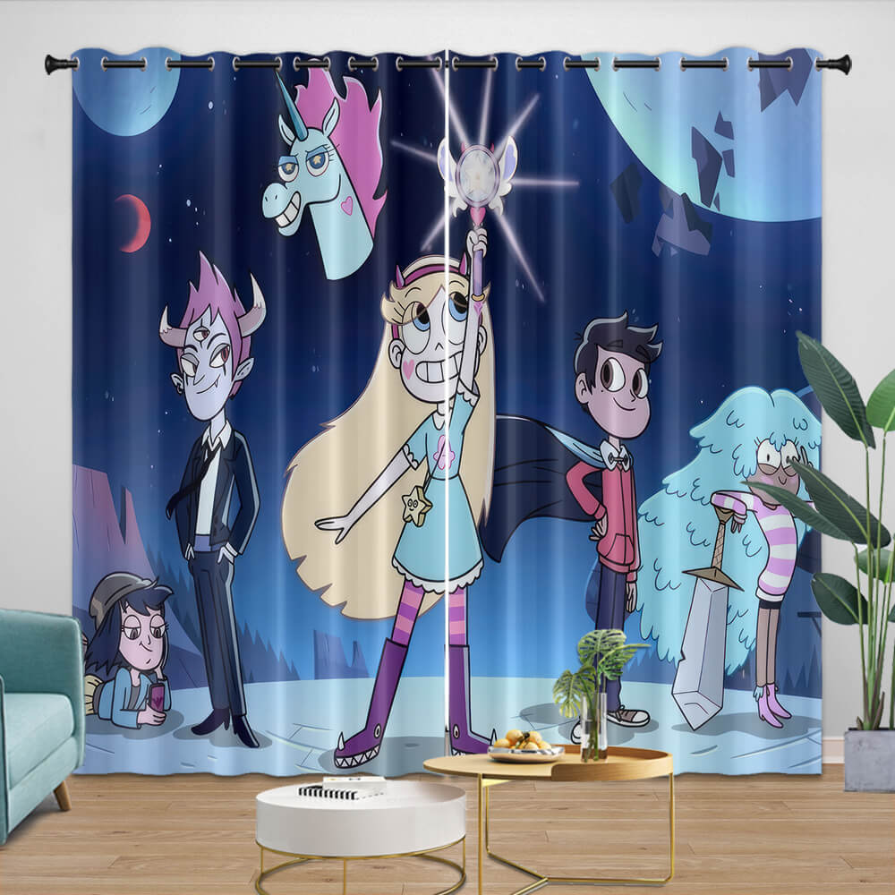Star vs the Forces of Evil Curtains Blackout Window Drapes (Online Order Only)