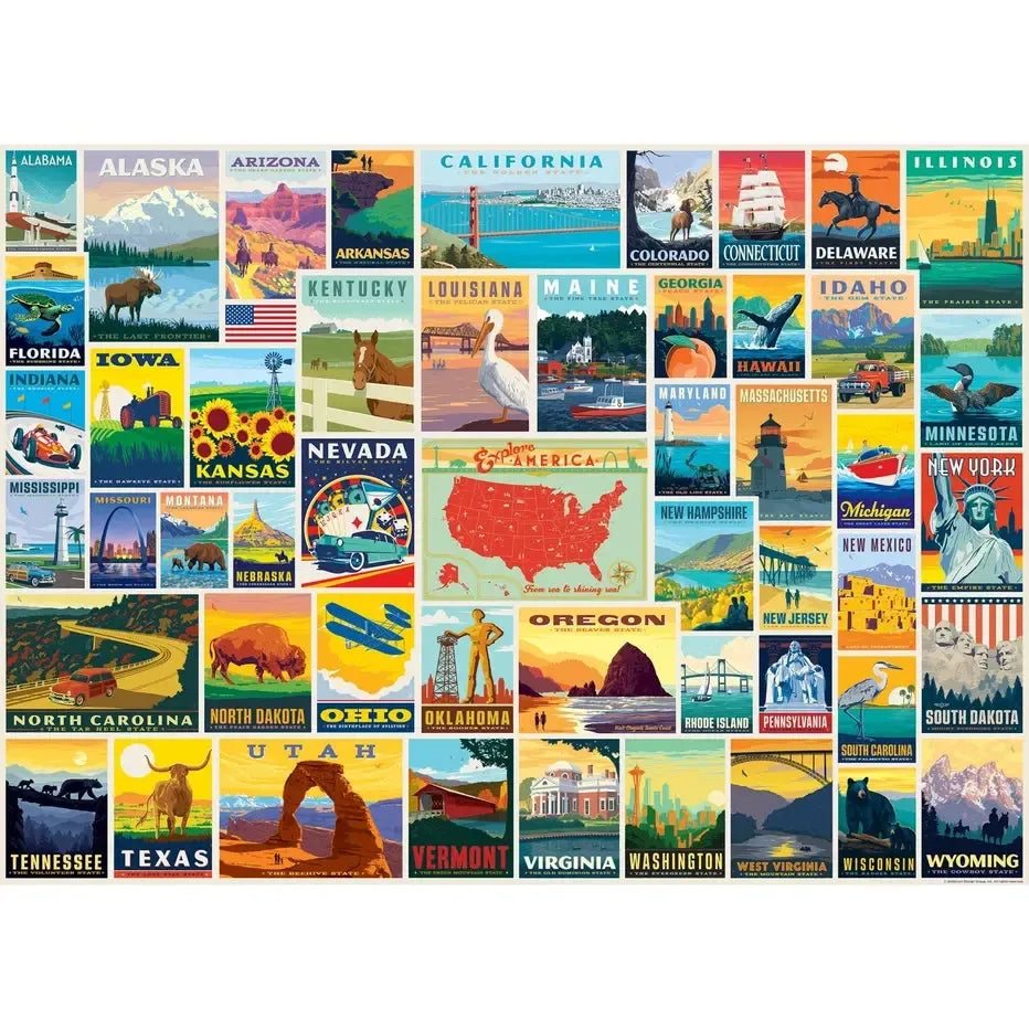 State Pride by Anderson Design 1000 Piece Jigsaw Puzzle MasterPieces (ONLINE ORDER ONLY)