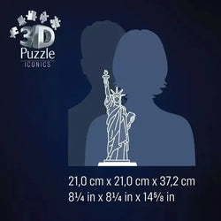 Statue of Liberty 128 Piece 3D Jigsaw Puzzle Ravensburger (ONLINE ORDER ONLY)