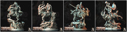 3D Printed Archvillain Games Khazaad Steelbreaker Clan - Steelbreaker Warriors Ram Riders 28mm 32mm D&D (Online Only)