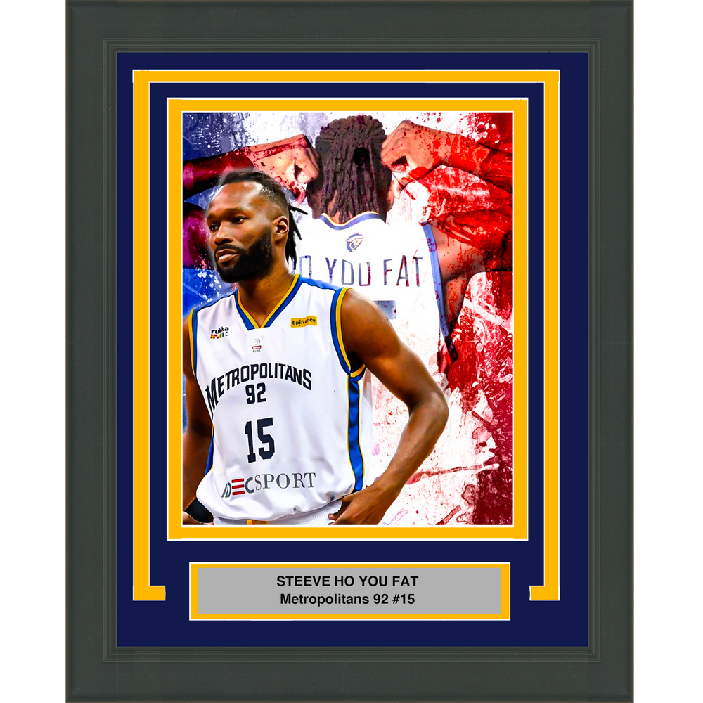 Framed Steeve Ho You Fat Metropolitans 92 8x10 Basketball Photo (ONLINE ORDER ONLY)
