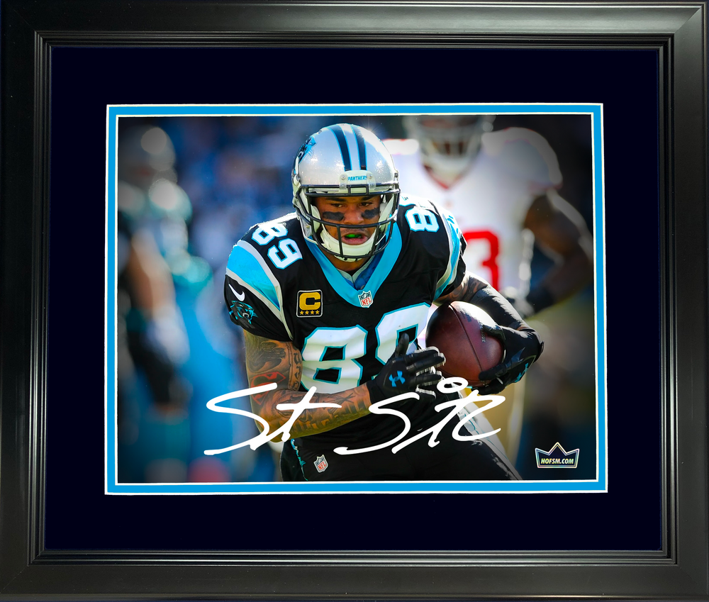 Framed Steve Smith Sr. Facsimile Laser Engraved Signature Auto Carolina Panthers 11"x14"Football Photo HOFSM Holo (ONLINE ORDER ONLY)