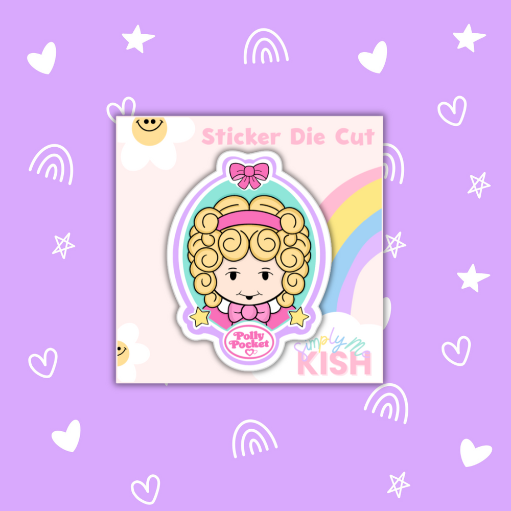 Tiny World of Polly | Sticker Die Cut| Water Resistant Vinyl (ONLINE ORDER ONLY)