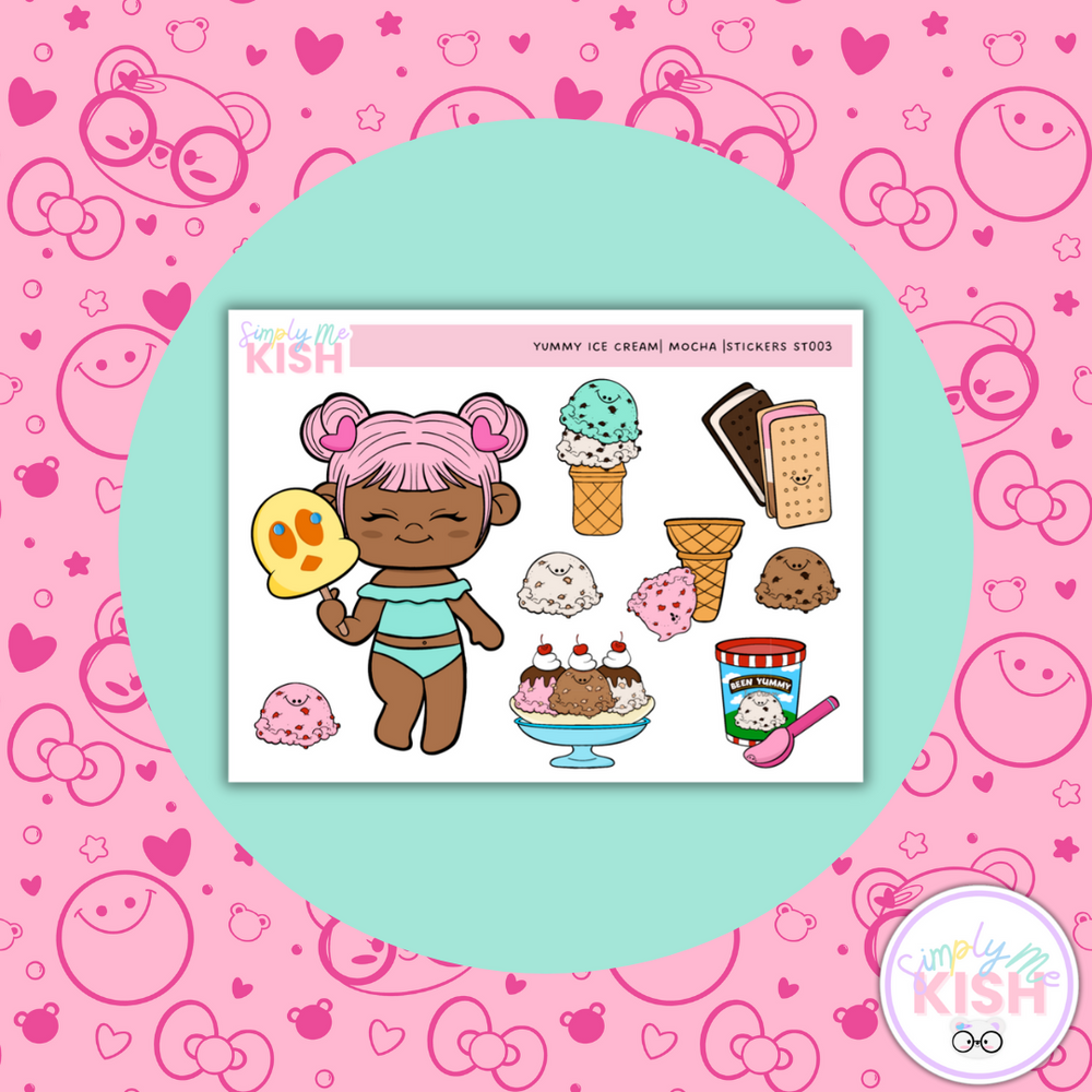 Yummy Ice Cream| Decorative Stickers (ONLINE ORDER ONLY)