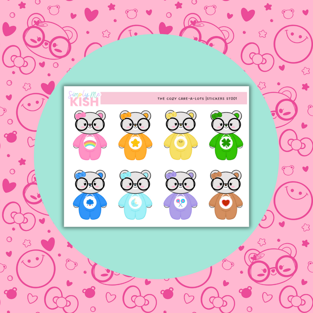 The Cozy Care-a-lots | Decorative Stickers (ONLINE ORDER ONLY)