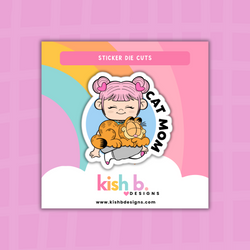 Cat Mom |Sticker Die Cut (ONLINE ORDER ONLY)