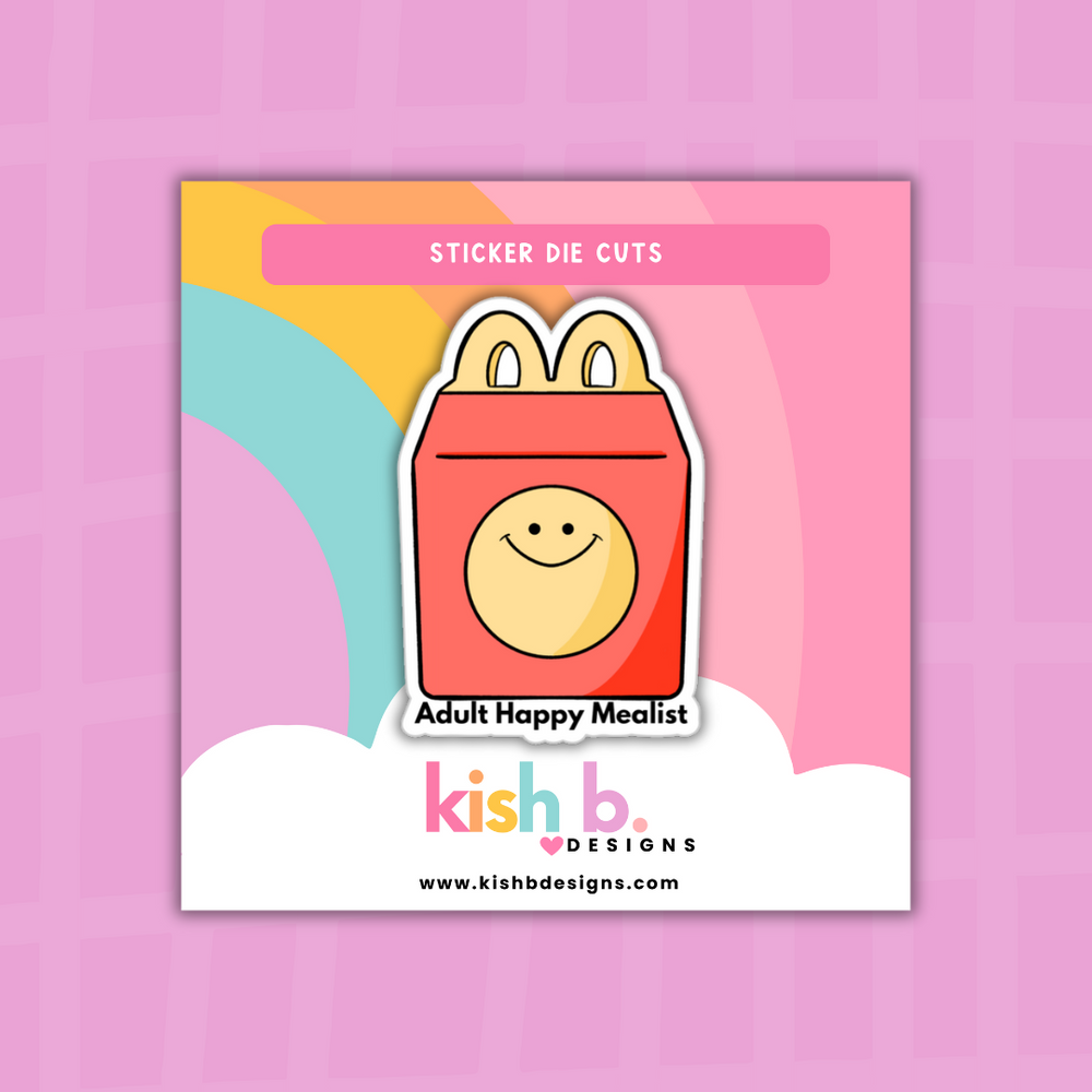 Adult Happy Mealist| Sticker Die Cut (ONLINE ORDER ONLY)