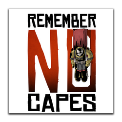 Premium Vinyl Stickers - All Heroes Wear Capes