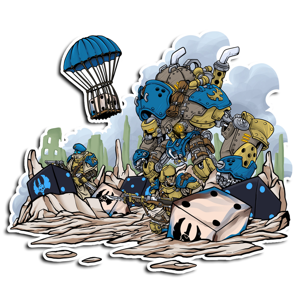 Premium Vinyl Stickers - Cygnar |  Gravediggers (ONLINE ORDER ONLY)