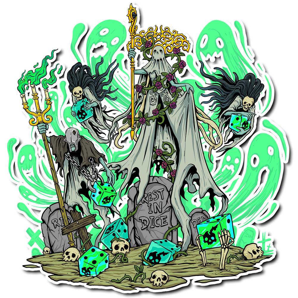 Premium Vinyl Stickers - Ghosts (ONLINE ORDER ONLY)