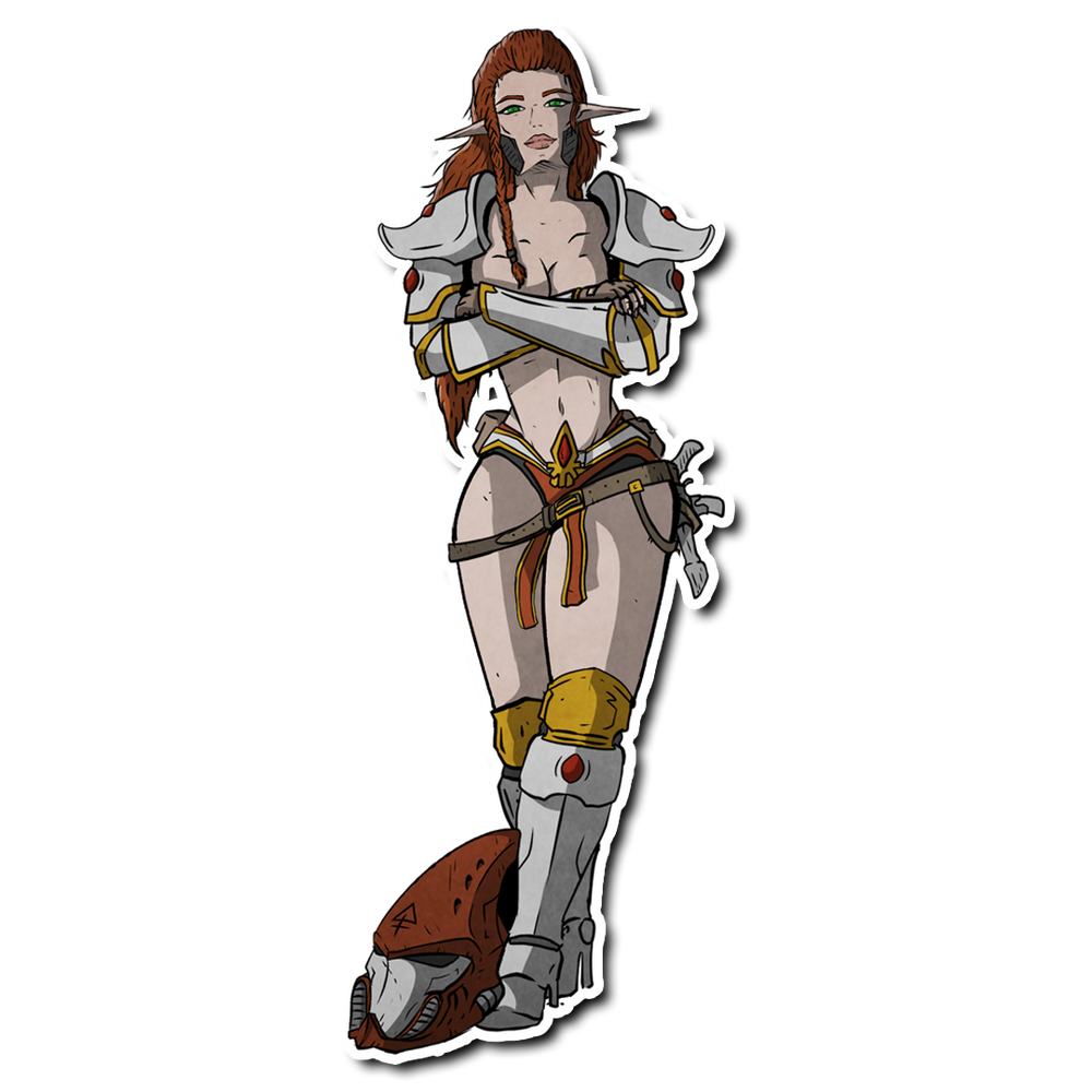 Premium Vinyl Stickers - Space Elves - Sexy (ONLINE ORDER ONLY)