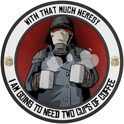 Premium Vinyl Stickers - Two Cups For Heresy