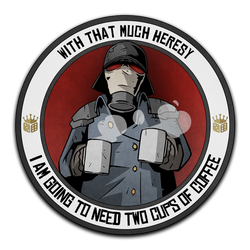 Premium Vinyl Stickers - Two Cups For Heresy