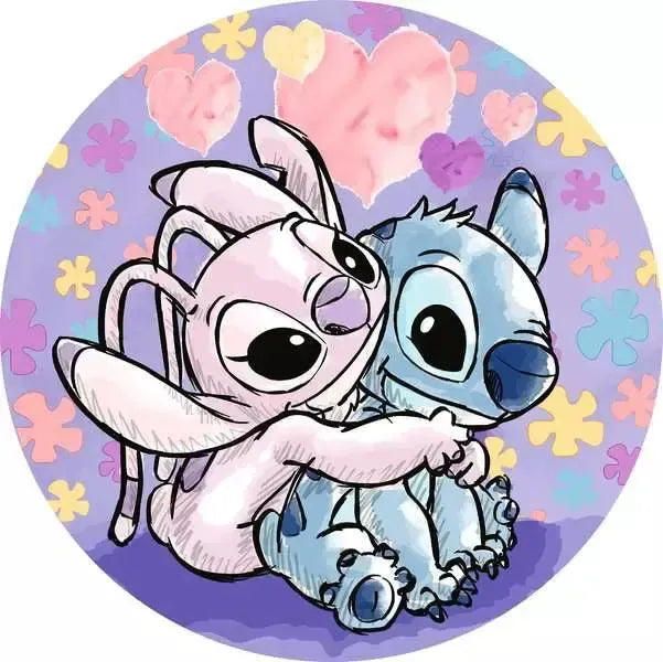 Stitch 500 Piece Round Jigsaw Puzzle Ravensburger (ONLINE ORDER ONLY)