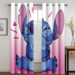 Stitch Curtains Cosplay Blackout Window Treatments Drapes for Room Decor (Online Order Only)