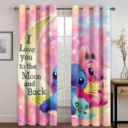 Stitch Curtains Cosplay Blackout Window Treatments Drapes for Room Decor (Online Order Only)