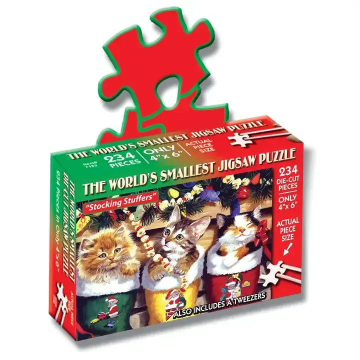 Stocking Stuffers 234 Piece "World's Smallest" Jigsaw Puzzle TDC (ONLINE ORDER ONLY)
